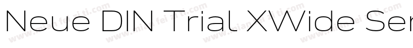 Neue DIN Trial XWide SemiBold字体转换